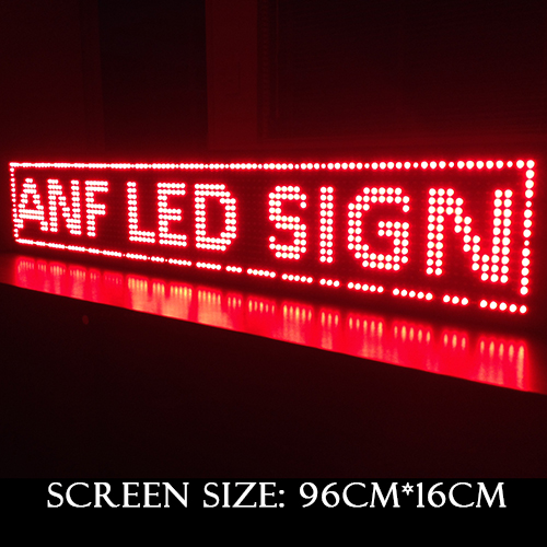 Super Thin LED Scrolling Sign Board Red 3-1