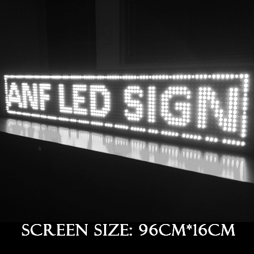 Super Thin LED Scrolling Sign Board White 3-1