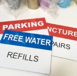 Vinyl Sticker Parking Sign Customised